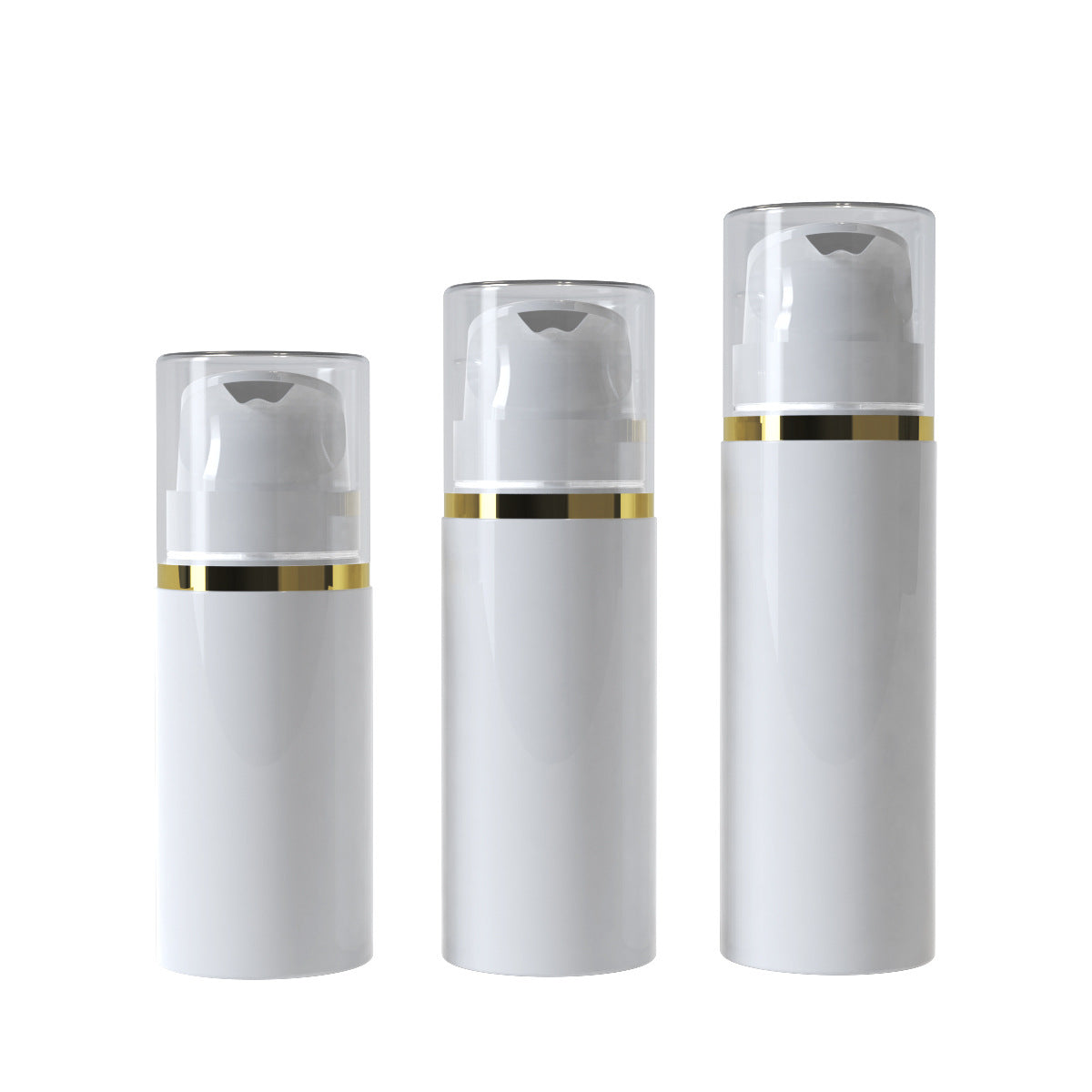 Spot 100ml Gold Edge Foaming Mousse Foam Bottle Repackaged Cleansing Facial Cleanser Cosmetic Bottle Plastic Empty Bottle